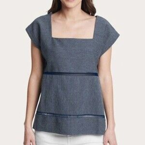 FRYE Railroad Stripe Stripe Shell Top 